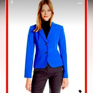 Calvin Klein cobalt blue double button blazer
